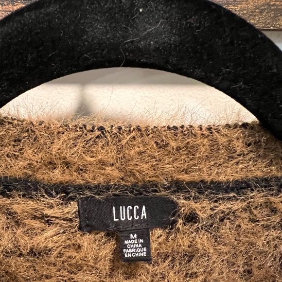 Brown Leopard Print Eyelash Knit Sweater - Picture 6 of 8